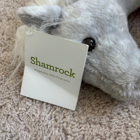 Wells Fargo Shamrock Gray Plush Legendary Pony Stuffed Animal w Tag 2013‎ 14” - Picture 8 of 12